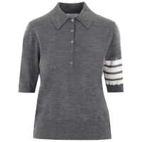 Tricouri Polo Thom Browne Wool Polo Shirt Femei