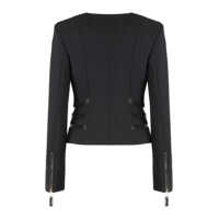 Imbracaminte Elisabetta Franchi Dama pagina 2 - Geci Elisabetta Franchi Elisabetta Franchi Jacket In Double Crpe With Zip Details Black Femei (BM 19430679) - B-mall.ro