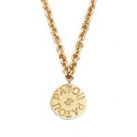 Bijuterii Patou Patou Antique Coin Charm Necklace Femei