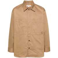 Camasi Maison Kitsuné Overshirt With Tonal Fox Head Patch In Cotton Gaba Clothing Barbati