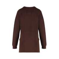 Pulovere Elisabetta Franchi Dama - Pulovere Elisabetta Franchi Elisabetta Franchi Sweater In Mixed Wool With A Jewel Strap BROWN Femei (BM 19431630) - B-mall.ro