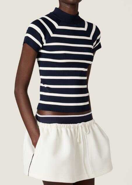 Pulovere Miu Miu Miu Miu Maglieria Viscose F.18 BLEUNATURALE Femei (BM 19431690) 1