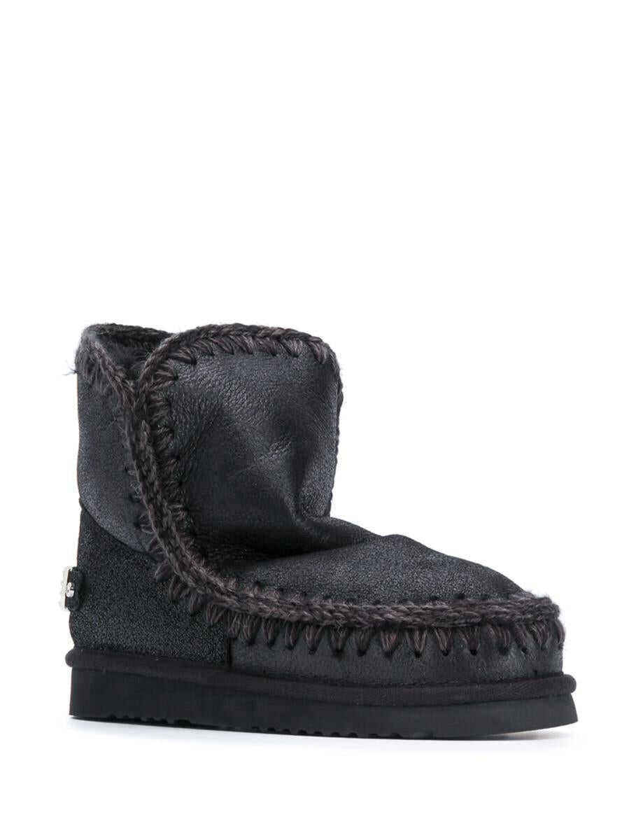 Bocanci Mou Mou Eskimo 18 Rhinestones Logo Shoes Black Femei (BM 19431741) 2