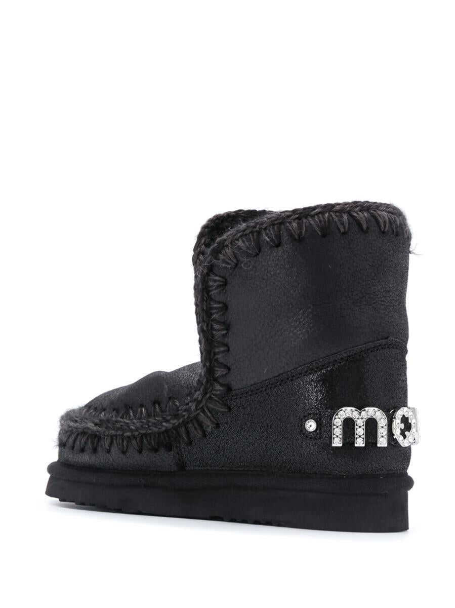 Bocanci Mou Mou Eskimo 18 Rhinestones Logo Shoes Black Femei (BM 19431741) 3