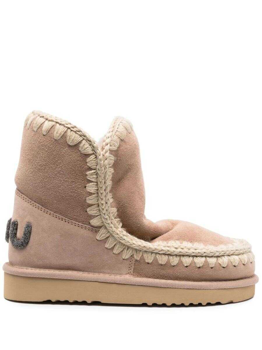 Bocanci Mou Mou Eskimo 18 Glitter Logo Shoes Beige Femei (BM 19431744) 1