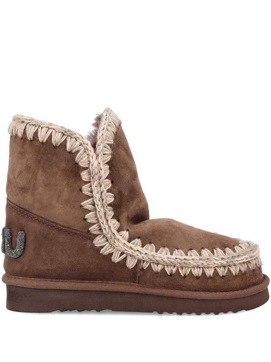 Bocanci Mou Mou Eskimo 18 Glitter Logo Shoes BROWN Femei (BM 19431750) 1