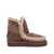 Mou Mou Eskimo 18 Glitter Logo Shoes BROWN