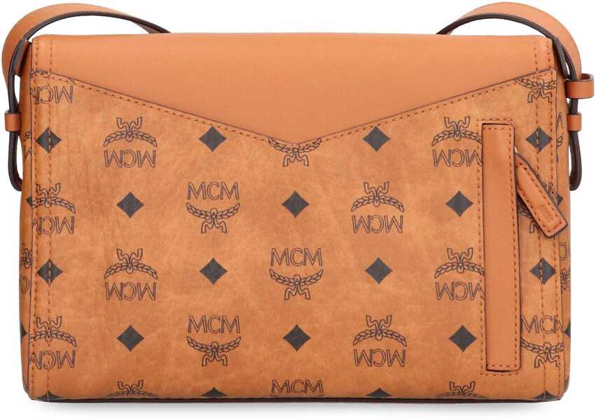 Genti de umar MCM Mcm Crossbody Bag Diamant 3D In Mixed Leather Visetos Brown Femei (BM 19431780) 4