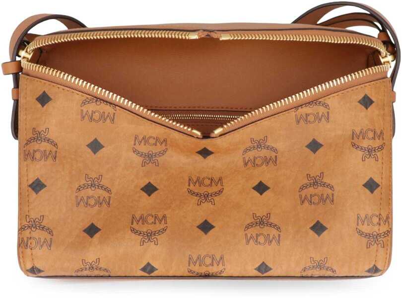 Genti de umar MCM Mcm Crossbody Bag Diamant 3D In Mixed Leather Visetos Brown Femei (BM 19431780) 6