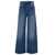 Isabel Marant 'Lemony' Light Blue Flared Jeans With Logo Patch In Cotton Denim Woman BLUE