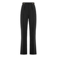 Pantaloni casual Elisabetta Franchi Elisabetta Franchi Trousers In Crepe With Jewelry Accessory