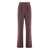 Elisabetta Franchi Elisabetta Franchi Pants In Crepe With Jewelry Accessory RED-PURPLE OR GRAPE