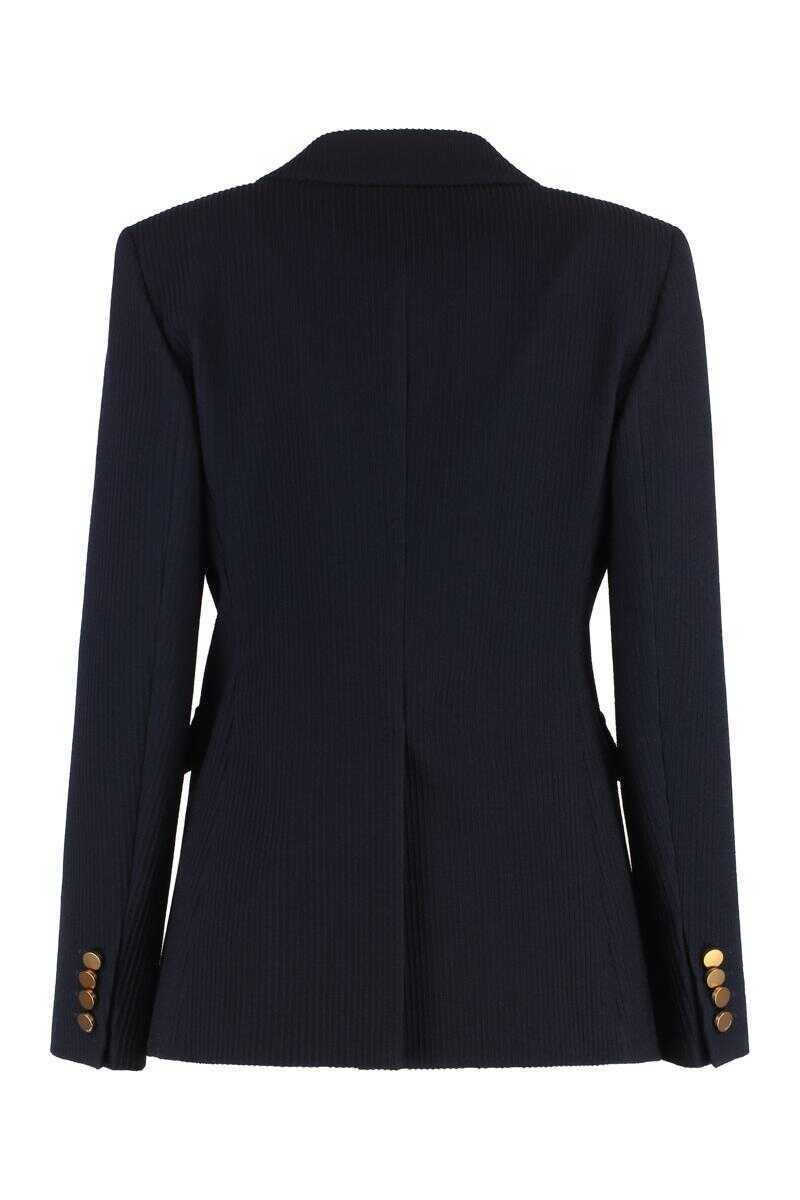 Sacouri Max Mara Max Mara Double-Breasted Wool Blazer BLUE Femei (BM 19431945) 2
