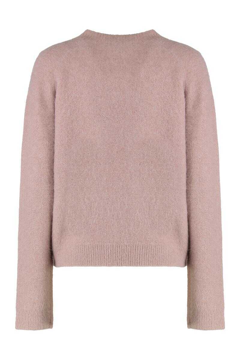 Pulovere Vince Vince Round Neck Sweater In Brushed Alpaca Blend PINK Femei (BM 19432359) 2