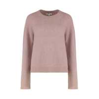 Pulovere Vince Round Neck Sweater In Brushed Alpaca Blend Femei