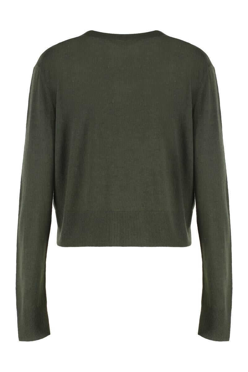 Cardigane Vince Vince Cardigan In Mixed Wool Argyle GREEN Femei (BM 19432368) 2