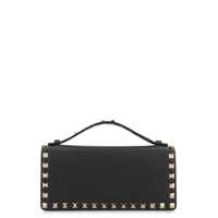 Portofele Valentino Garavani Rockstud Leather Wallet On Chain Femei