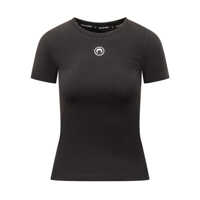 Tricouri Marine Serre T-Shirt Marine Serre Cotton Logo Femei