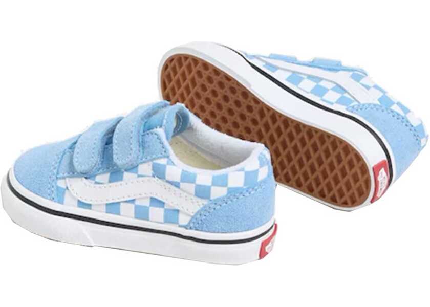 Sneakers Vans Old Skool Checkerboard Snekaer BLUE Baieti (BM 19432775) 4