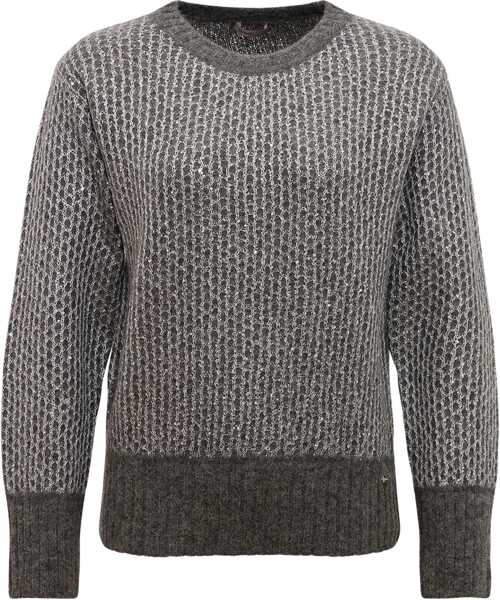Pulovere casual Herno Metallic Effect Sequin Jersey GREY Femei (BM 19432841) 1