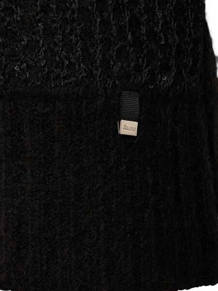 Pulovere casual Herno Metallic Effect Sequin Jersey BLACK Femei (BM 19432859) 3