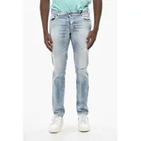 Blugi slim fit Vintage Effect Stretch Denim Slim Jeans 15Cm Barbati