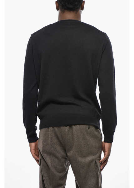 Pulovere CORNELIANI Crew Neck Virgin Wool Sweater Brown Barbati (BM 19432958) 2