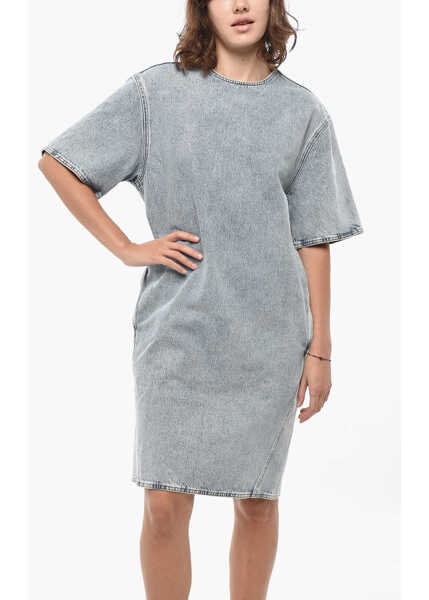 Rochii scurte TOTME Denim A-Line Dress Blue Femei (BM 19432967) 4