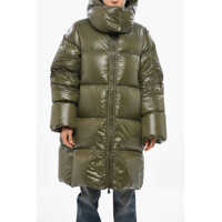 Geci de iarna Bacon Collar-Shaped Hood Storm Down Jacket