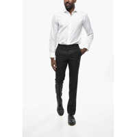 Pantaloni eleganti pentru Barbati - Pantaloni eleganti CORNELIANI Virgin Wool Solid Color Pants Black Barbati (BM 19432988) - B-mall.ro