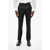 CORNELIANI Virgin Wool Solid Color Pants Black