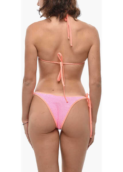 Bikini REINA OLGA High Waist Wave Motif Triangle Bikini Orange Femei (BM 19432991) 2