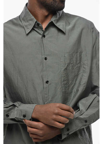 Camasi casual LEMAIRE Cotton Blend Shirt With Breast-Pocket Military Green Barbati (BM 19432997) 3