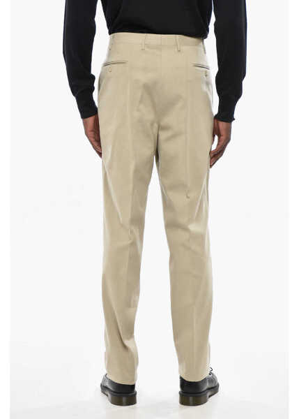 Pantaloni casual CORNELIANI Cc Ccollection Cotton Gabardine Chino Pants Beige Barbati (BM 19433051) 4