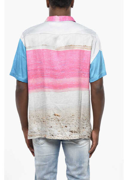 Camasi casual Blue Sky Inn Short Sleeve Printed Shirt Multicolor Barbati (BM 19433054) 2