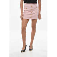 Fuste scurte Front Buttoned Knitted Miniskirt Femei