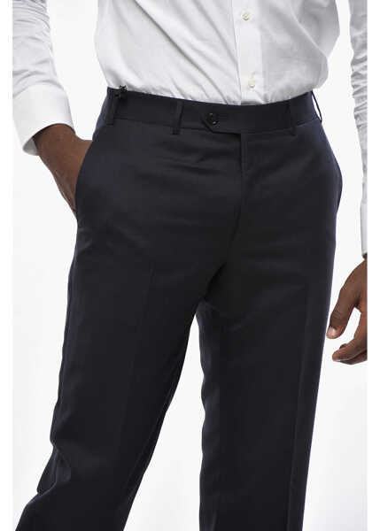 Pantaloni eleganti CORNELIANI Virgin Wool Pants With Belt Loops Blue Barbati (BM 19433066) 3