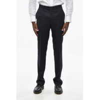 Pantaloni eleganti Virgin Wool Pants With Belt Loops Barbati