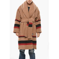 Paltoane Bacon Quilted Dada Wool Coat With Contrasting Bands
