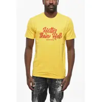 Tricouri Crew Neck Hotter Than Hell T-Shirt With Print Barbati