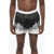 DSQUARED2 Two-Tone Boxer With Satin Detail And Logoed Elastic Band Black & White