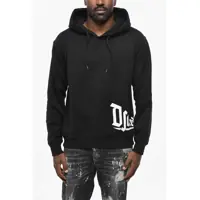 Bluze de trening Fleeced Cotton Cool Fit Hoodie With Contrasting Logo Barbati