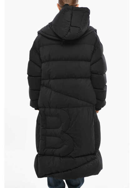 Geci de iarna Bacon Full-Zip Double Down Jacket With Hood Black Femei (BM 19433168) 3