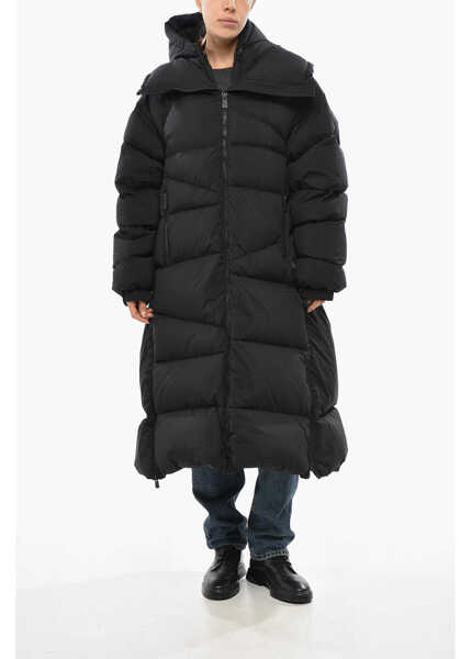 Geci de iarna Bacon Full-Zip Double Down Jacket With Hood Black Femei (BM 19433168) 4