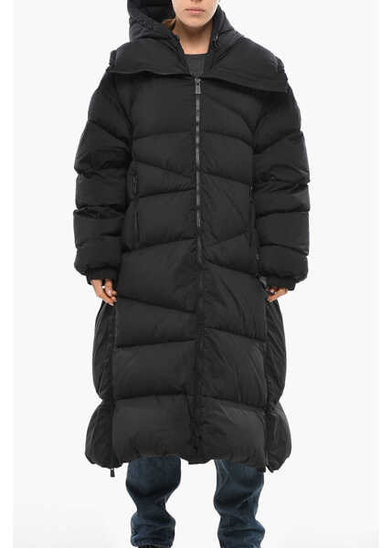 Geci de iarna Bacon Full-Zip Double Down Jacket With Hood Black Femei (BM 19433168) 1