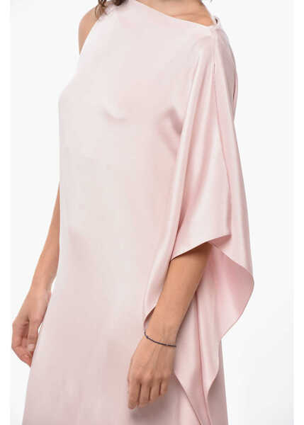 Rochii lungi Max Mara Silk Bora Asymmetric Dress Pink Femei (BM 19433174) 3
