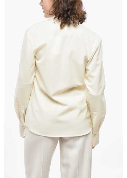 Sacouri ROHE Double-Breasted Blazer With Wrap Design White Femei (BM 19433198) 2