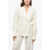 ROHE Double-Breasted Blazer With Wrap Design White