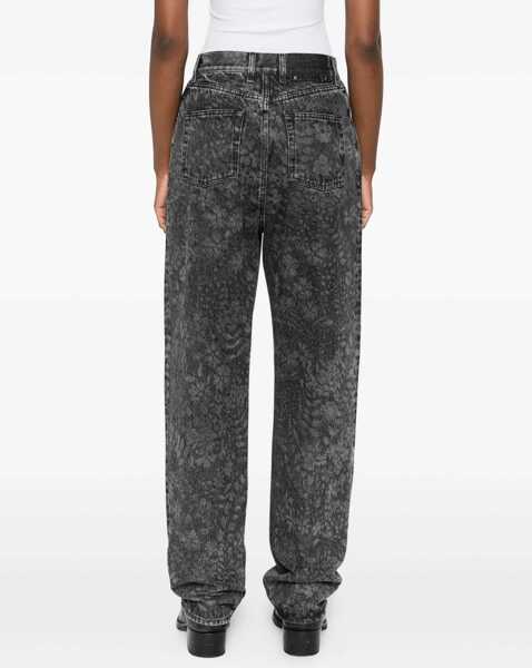 Blugi skinny Golden Goose Jeans With Floral Pattern BLACK Femei (BM 19433246) 4