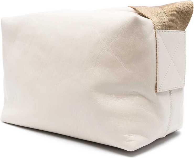 Genti de umar UMA WANG Leather Shoulder Bag IVORY Femei (BM 19433306) 3